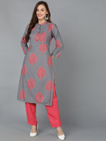 Ahika Women Polyester Floral Printed Kurta With