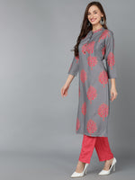 Ahika Women Polyester Floral Printed Kurta With