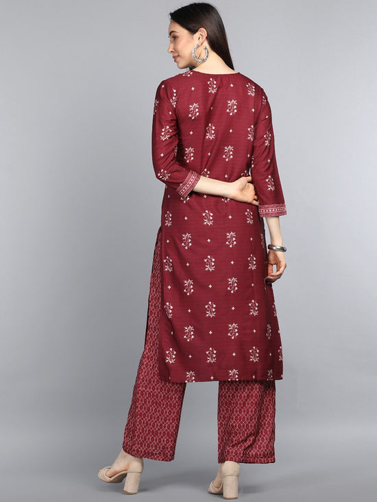 Ahika Poly Crepe Printed Kurta Pant Set