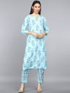 Ahika Polyester Printed Kurta Pant Set