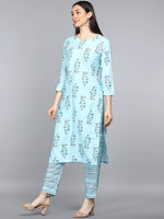 Ahika Polyester Printed Kurta Pant Set