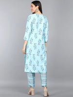 Ahika Polyester Printed Kurta Pant Set