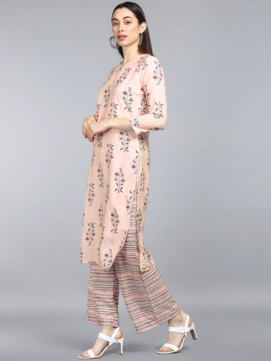 Ahika Polyester Printed Kurta Pant Set