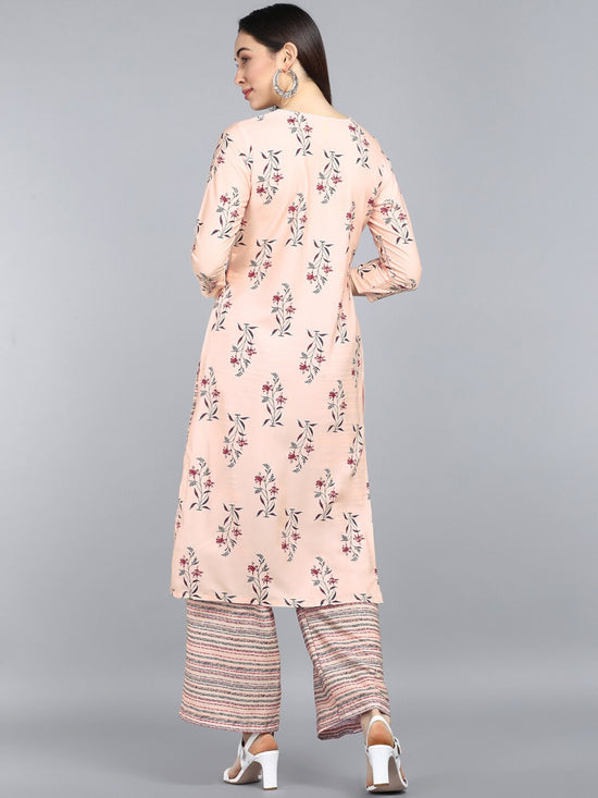 Ahika Polyester Printed Kurta Pant Set