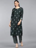 Ahika Poly Crepe Printed Kurta Pant Set