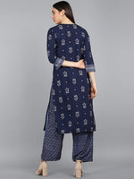 Ahika Polyester Printed Kurta Pant Set