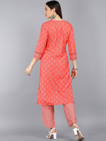 Ahika Polyester Printed Kurta Pant Set