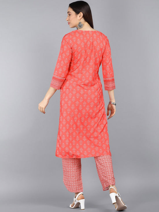 Ahika Polyester Printed Kurta Pant Set