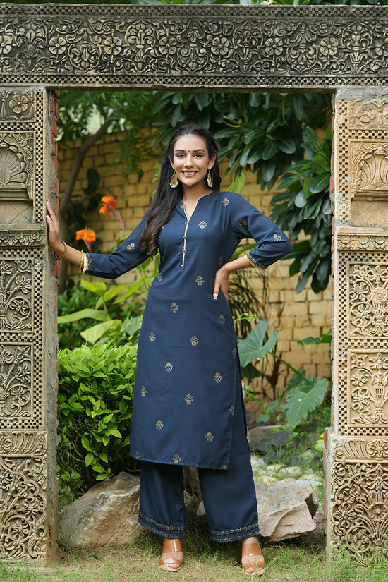 Ahika Poly Silk Printed Kurta With Trouser