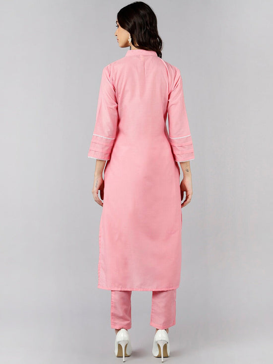 Ahika Women Solid Kurta With Trousers 1