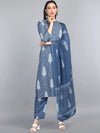 Ahika Polyester Printed Kurta Pant Dupatta Set