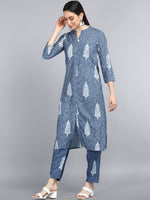 Ahika Polyester Printed Kurta Pant Dupatta Set