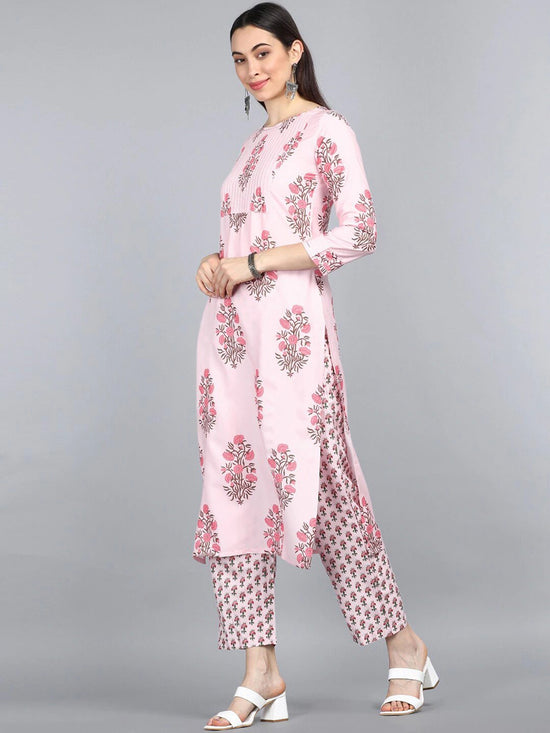 Ahika Polyester Printed Kurta Pant Dupatta Set