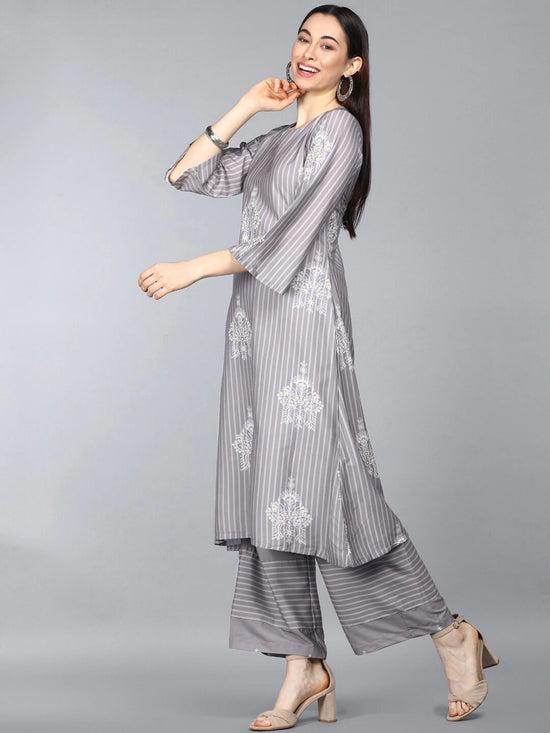 Ahika Poly Crepe Printed Kurta Pant Dupatta