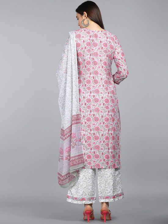 Ahika Poly Crepe Printed Kurta Pant Dupatta