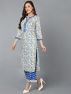 Ahika Women Polyester Abstract Printed Kurta Palazzo