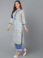 Ahika Women Polyester Abstract Printed Kurta Palazzo