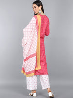 Ahika Poly Crepe Printed Kurta Pant Dupatta