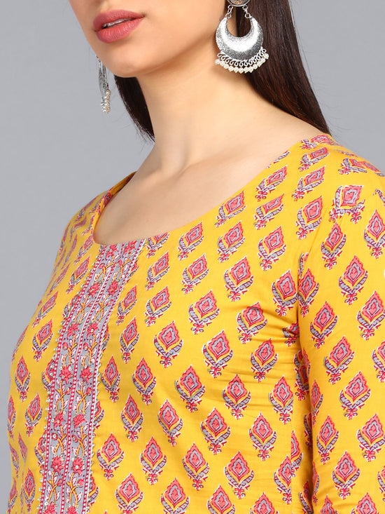 Ahika Polyester Printed Kurta Trousers Set