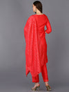 Poly Chanderi Pink Straight Kurta Pant With