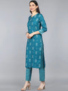 Ahika Poly Crepe Printed Kurta Pant Dupatta