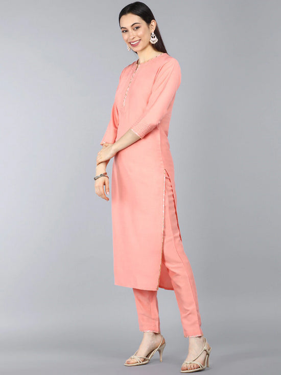 Ahika Poly Silk Solid Kurta Pant Dupatta