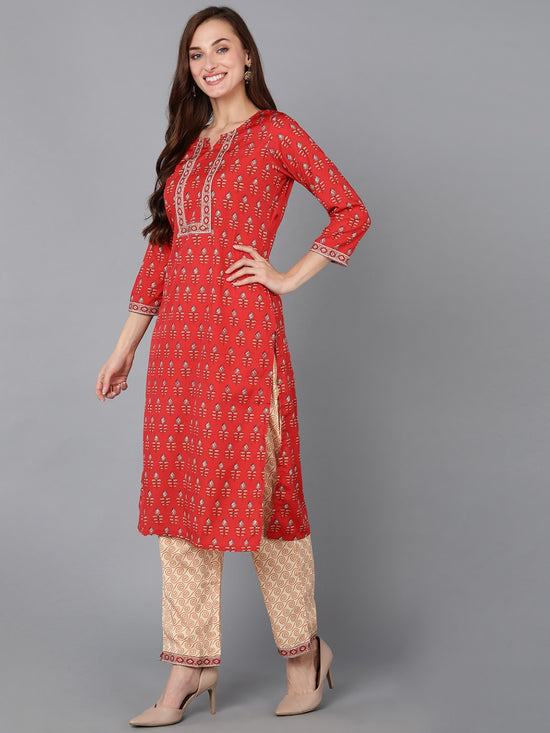 Ahika Poly Crepe Printed Kurta Trousers Dupatta