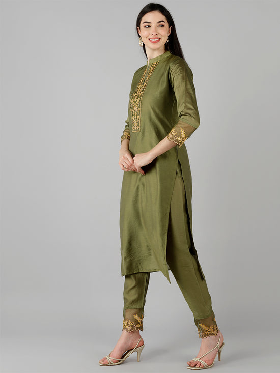 Ahika Poly Silk Printed Kurta Pant Dupatta