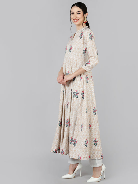 Ahika Poly Crepe Printed Kurta Trousers Dupatta