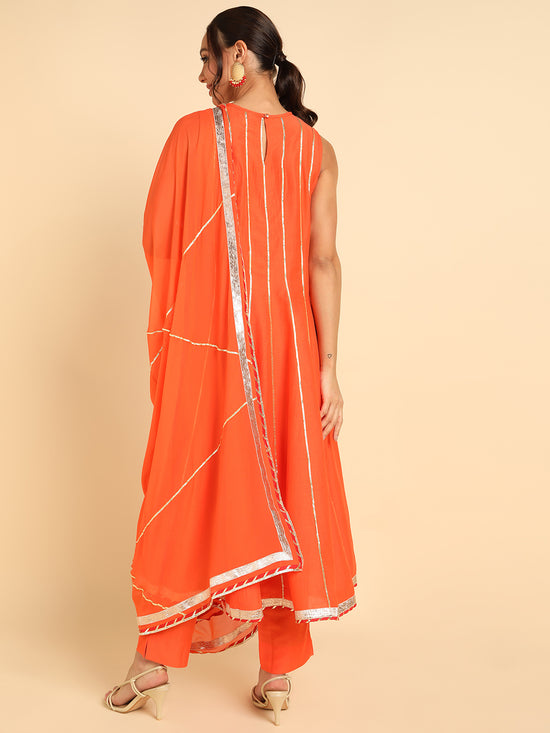 Ahika Poly Silk Solid Kurta Trousers Dupatta