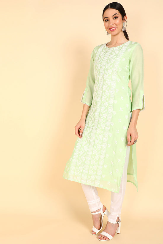 Ahika Poly Silk Embroidered Kurta Trousers With