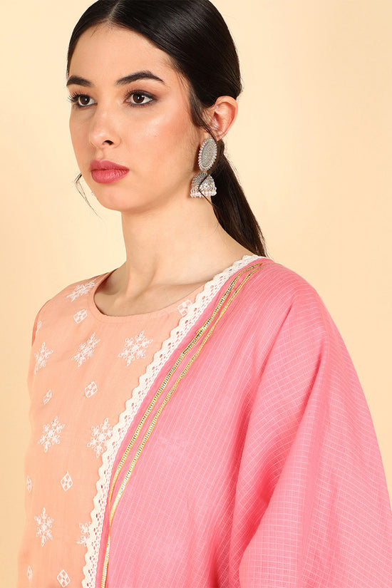 Ahika Poly Silk Solid Embroidered Kurta Trousers