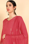 Ahika Poly Silk Solid Kurta Sharara With