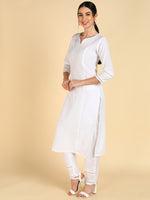 Ahika Poly Silk Solid Kurta Trousers With