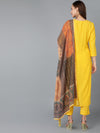 Ahika Women Silk Blend Embroidered Kurta Trouser