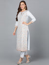 Silk Blend Ice-Blue Jacquard Festive wear Suit