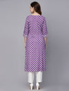 Women's Ethnic Motif Printed Rayon Straight Kurta