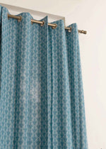 Pergola Indigo Cotton Curtain (Single Piece) - Window