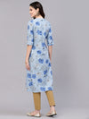 Women's Floral Printed Rayon A-Line Kurta