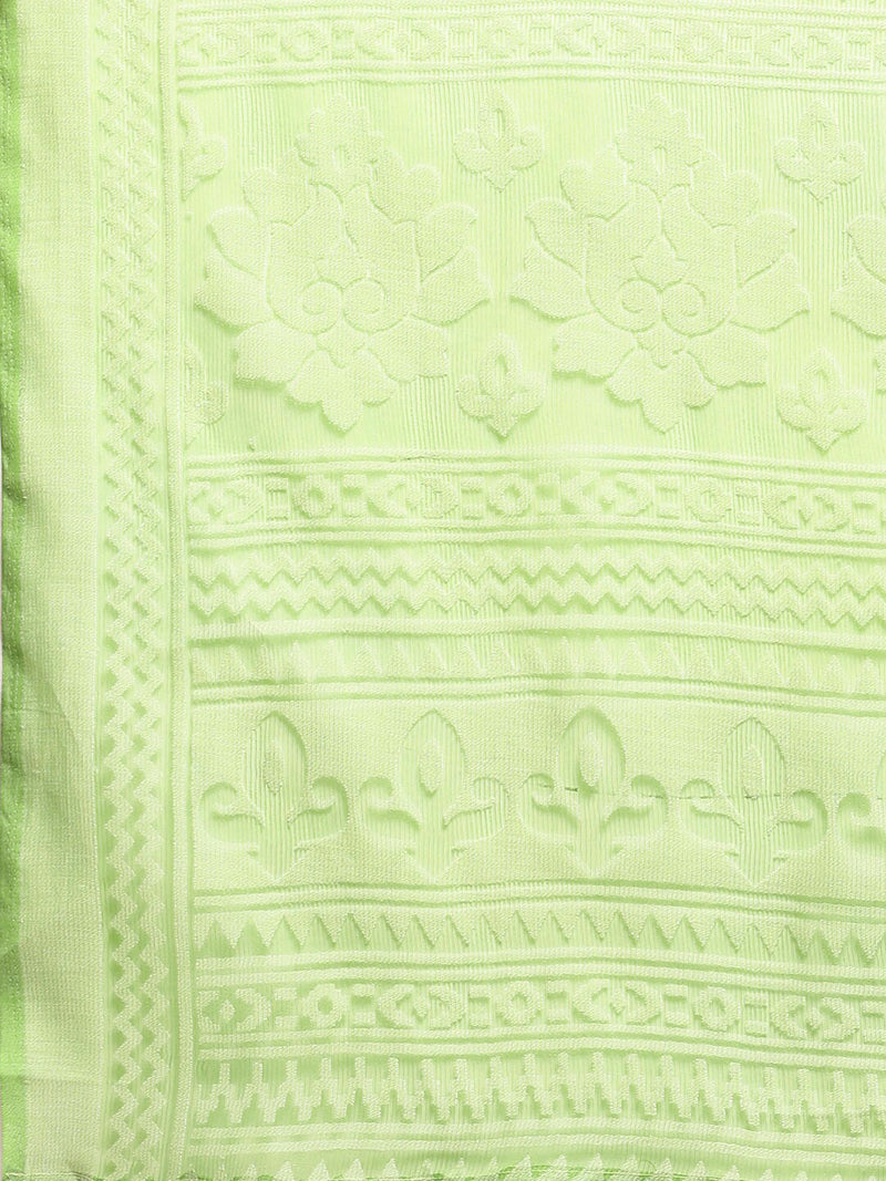 Sareemall Green Solid Women Saree