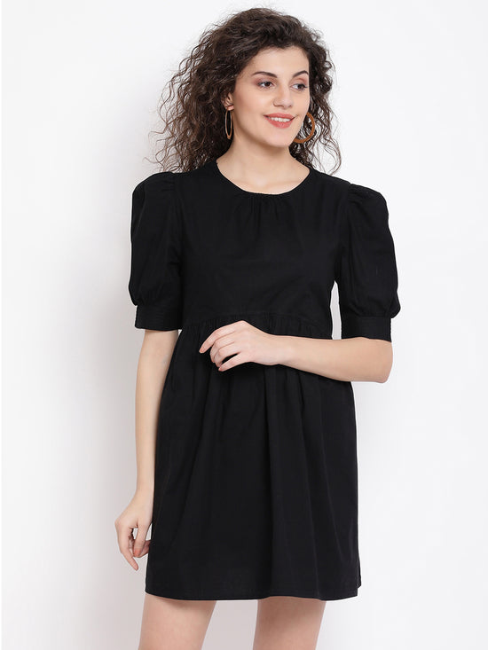 Black Fiery Fora Women Dress