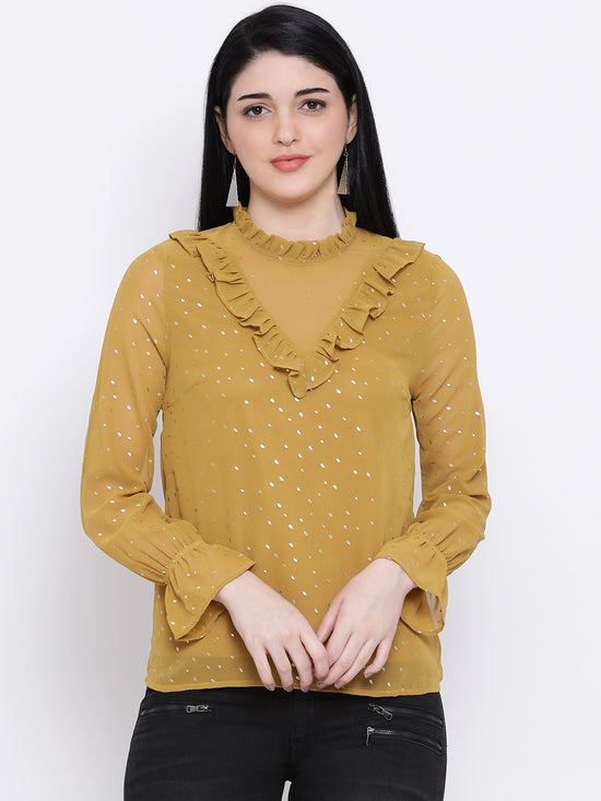 Gold Class Frill Women Top