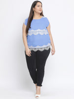 Ocean Glory Lace Plus Size Women Top