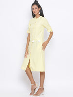 Sunshine Eternity Midi Linen-Blend Women Dress