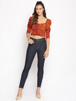 Wild Fire Animal Print Crop Top