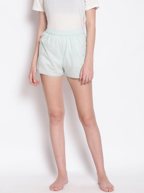 Sage Green Women's Nightwear Shorts