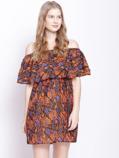 Printed Bardot Summer Dress
