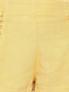 Yellow Criss-Cross Girl's Linen Blend Short