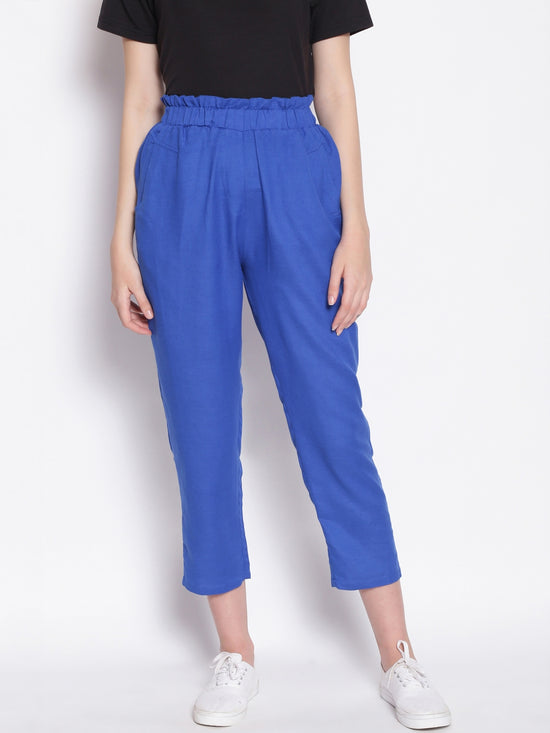 Aqua Holic Cropped Women's Paperbag Pants