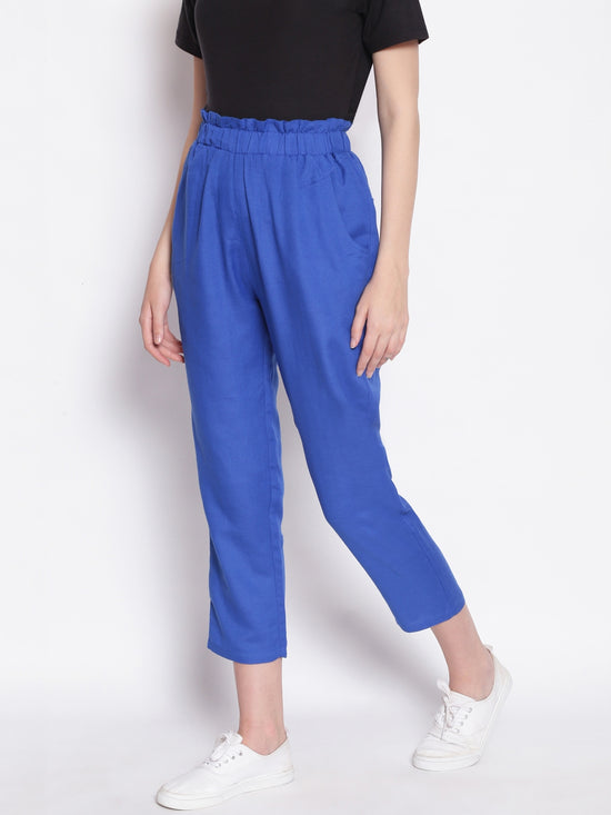 Aqua Holic Cropped Women's Paperbag Pants